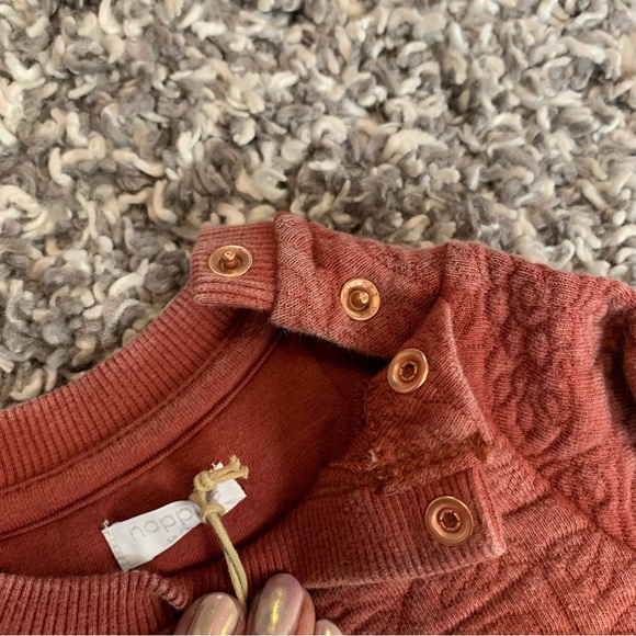 NWT Noppies Rust floral print Sweater - Picture 4 of 5